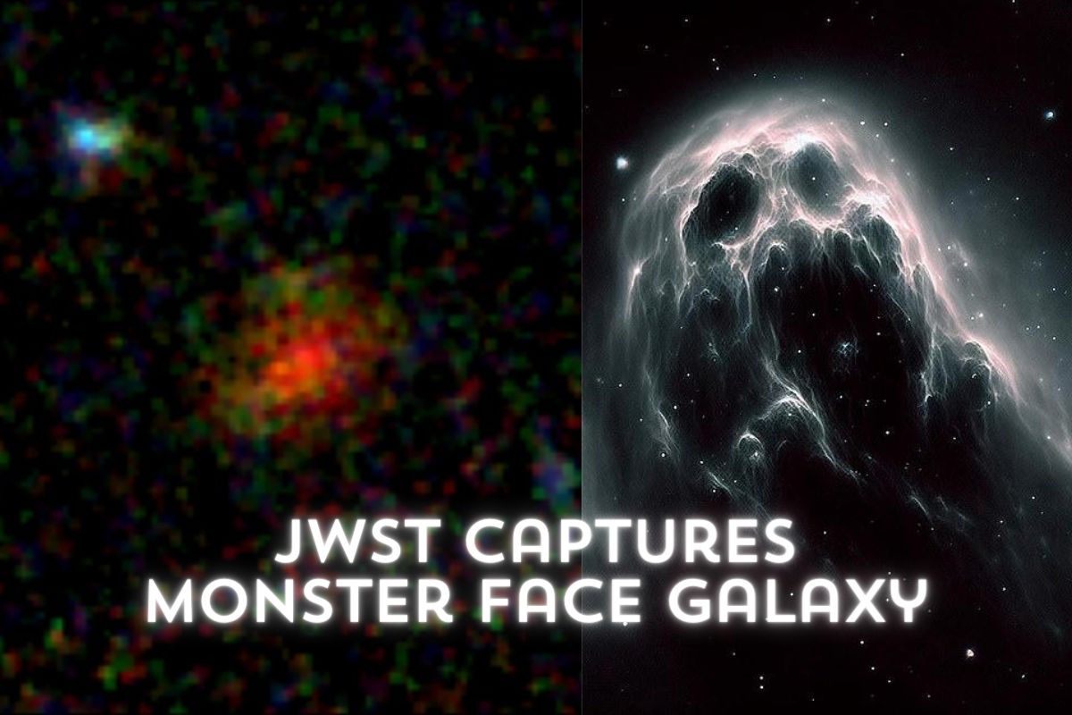 JWST Finds Monster Face Galaxy